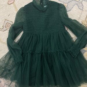 Elegant Green Kids Dress